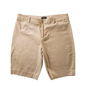Jones New York Khaki Chino Shorts Sz 10